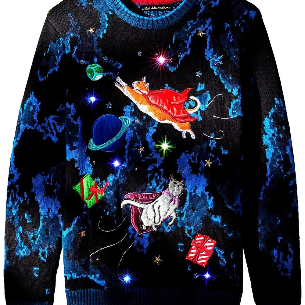 Ugly Christmas Cat Sweater